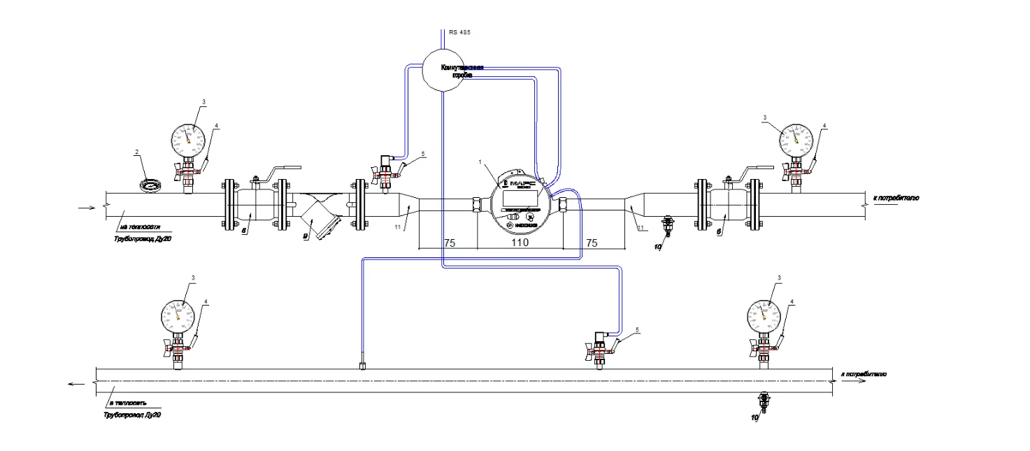 Монтажная схема СТК МАРС NEO-15 П