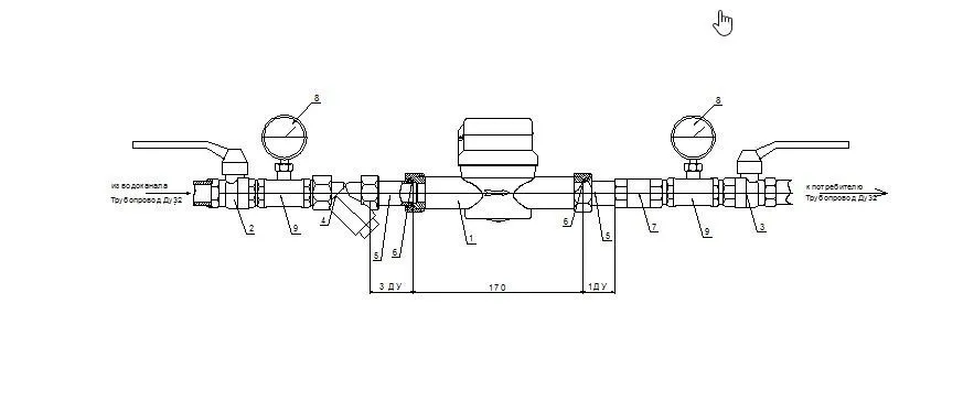 Монтажная схема ОСВХ-32 НЕПТУН