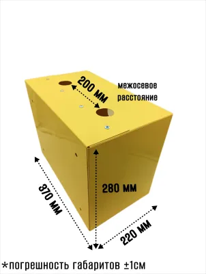 Шкаф для для счетчика газа ШС 200 (желтый) Дверь