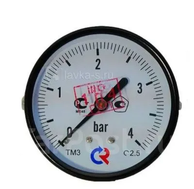 ТМ-310Т.00(0-4MPa)G1/4.2,5МАНОМЕТР общетехнический 63мм, Тип - ТМ-310Т, осевое присоединение. 0-4M
