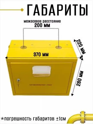 Шкаф для газ счетчика 2.0 (200мм) дверь