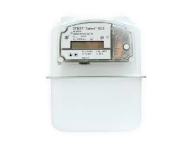 Счетчик газа СГБЭТ "Сигма" G2,5  левый-01 (вертикальный)