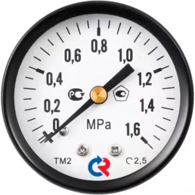 ТВ-110Р.00(-0,1-0MPa)M10x1.2,5ВАКУУММЕТР общетехнический 40мм, Тип - ТВ-110Р, радиальное присоедин
