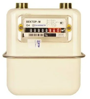 Счетчик газа СГВ-М-G4 правый М33x1,5