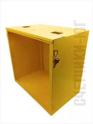 Шкаф для для счетчика газа ШС-10 без задней стенки (желтый)