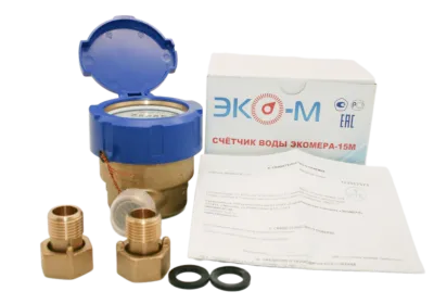 Счетчики воды мокроход Экомера 15 с глицерином 110 мм