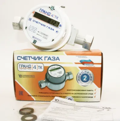 Счетчик газа ГРАНД 4 ТК м3 Ду 25 190 мм