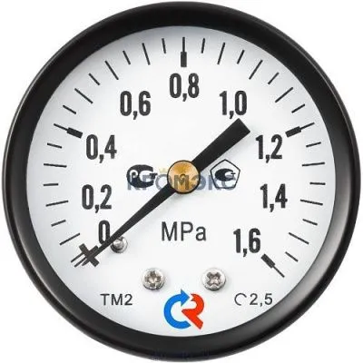 ТМ-310Р.00(0-25MPa)M12x1,5.2,5 МАНОМЕТР общетехнический 63мм, Тип - ТМ-310Р, радиальное присоединен