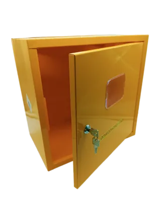 Шкаф для для счетчика газа ШС-10 с задней стенкой (желтый)