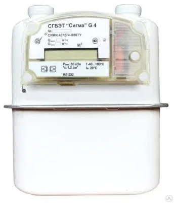 Счетчик газа СГБЭТ "Сигма" G4 правы-03 (вертикальный)