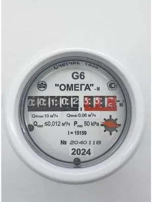 Счетчик газа G6 ОМЕГА РЛ
