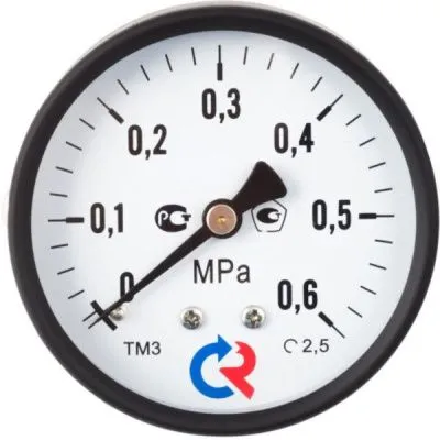 ТМ-310ТС.00(0-0,6MPa)M12x1,5.2,5 МАНОМЕТР общетехнический 63мм, Тип - ТМ-310Т, осевое присоединение