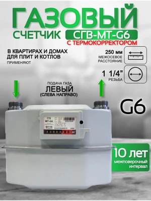 Счетчик газа СГВ-МТ-G6 LR